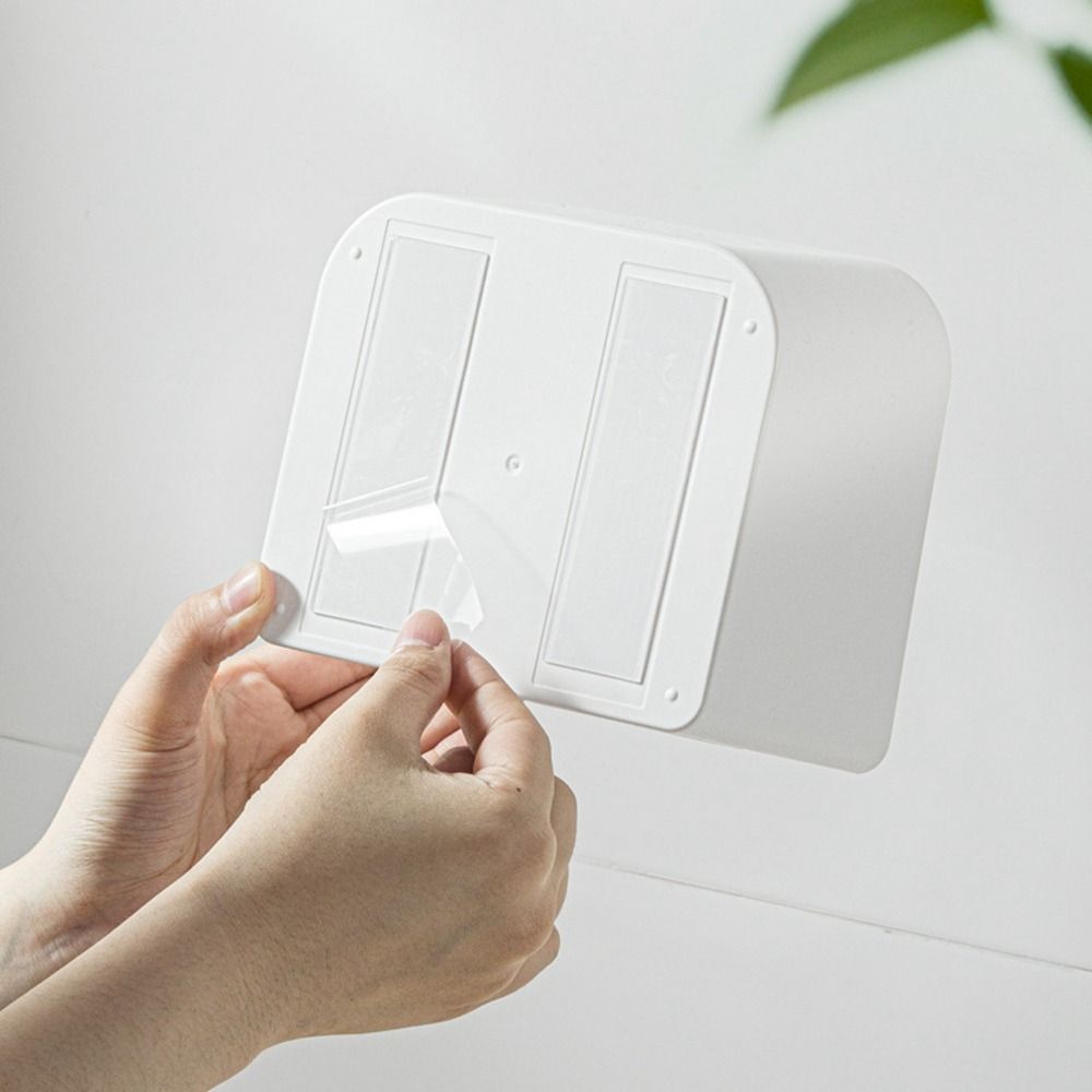 Flip-top Cosmetics Cotton Storage Box Plastic Wall Organizer Box Sanitary Pad Storage Box  Bathroom