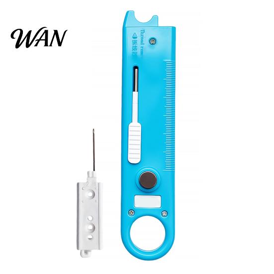 Needle Threading Helper 1/2Pcs 4-In-1 Sewing Threader Tool with Seam Remover, Magnifying Glass, Magnetic Guide, Tools, Accessory Mini
