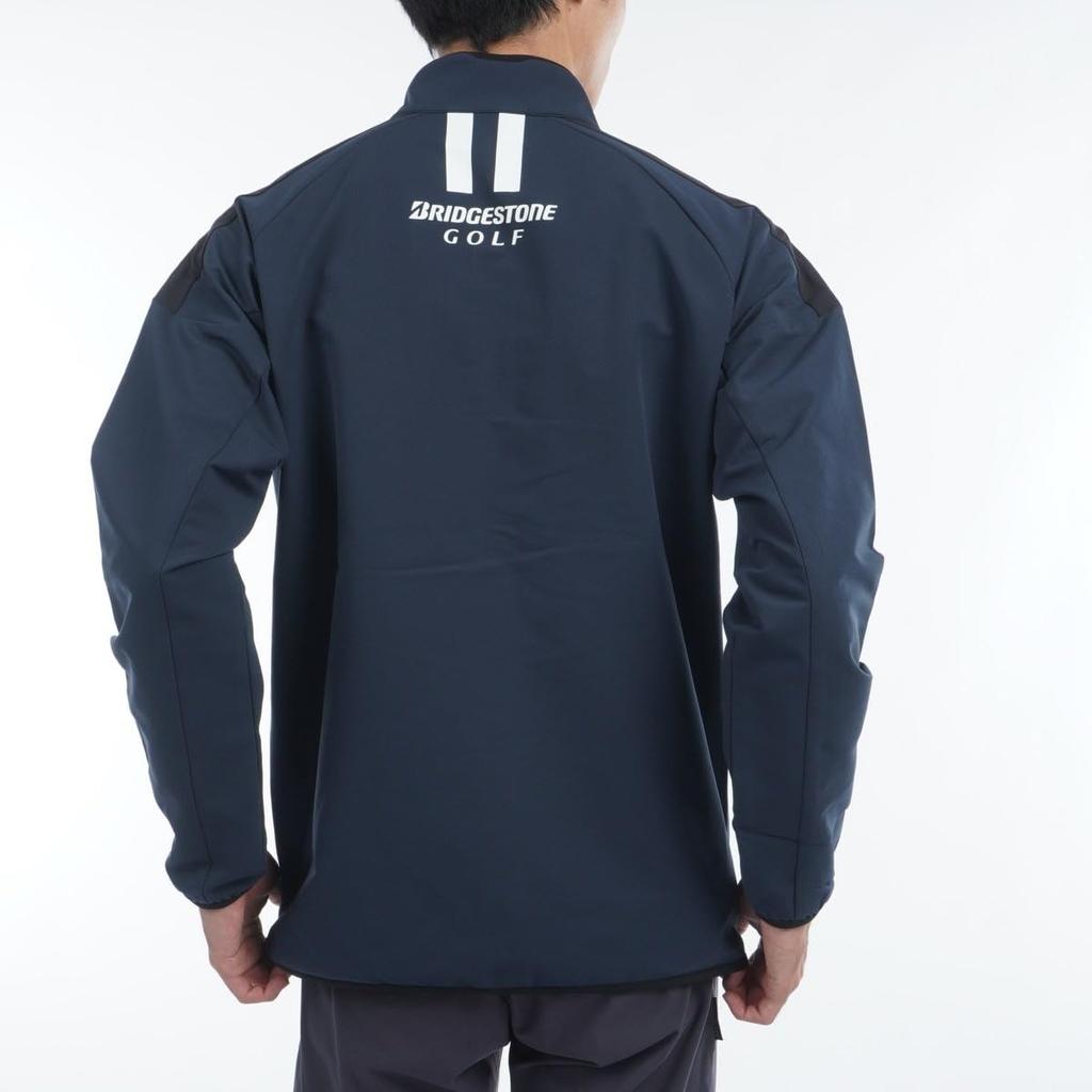 BRIDGESTONE Golf Men's Long-Sleeved Open-Front Blouson DGM01D, Size NA 3L