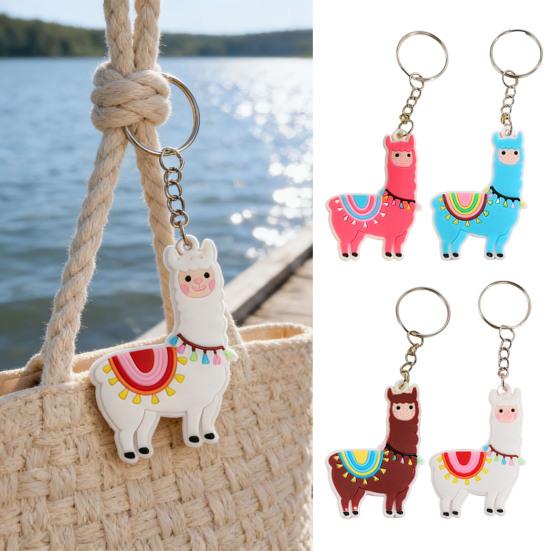 4/8 шт. Брелоки в форме альпаки, мультяшные брелоки-ламы, наполнители для подарочных пакетов на вечеринку, подарки на день рождения и Рождество, аксессуары для сумок и кошельков.