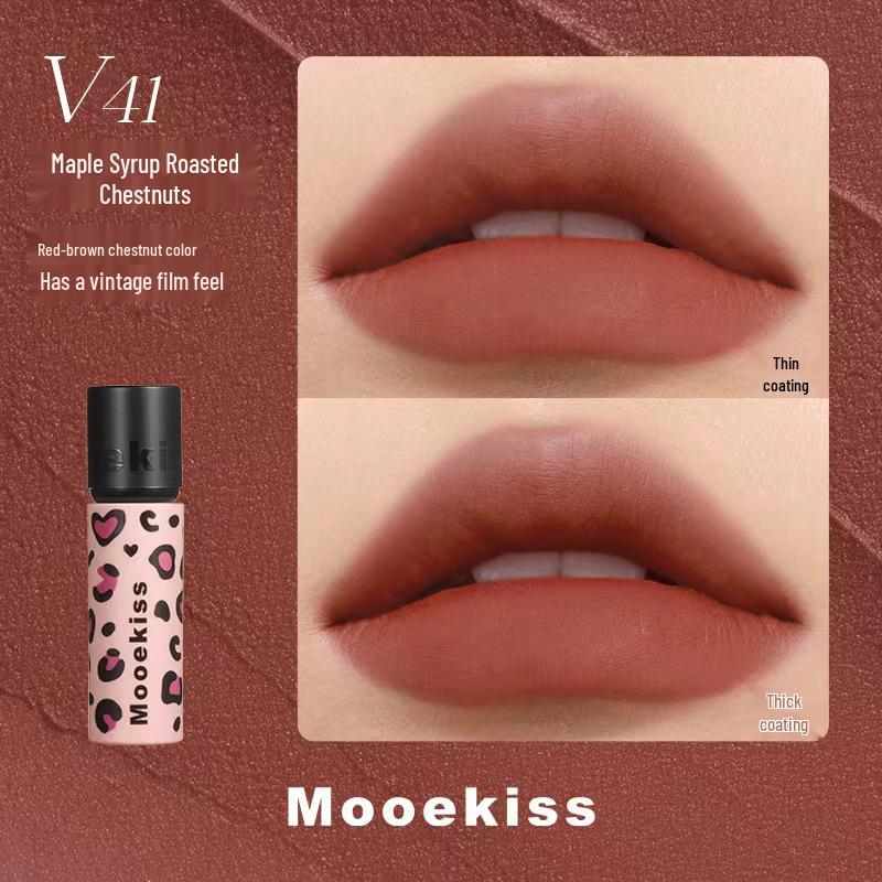 Mooekiss Матовая кремовая помада для губ V07/V12/V04 - Нелипкий бархатный блеск для губ