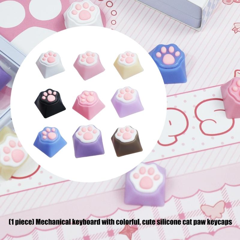 Кошачьи лапки CatPaw Ручная работа Кастомные Силиконовые Кейкапы для Переключателей Механических Клавиатур