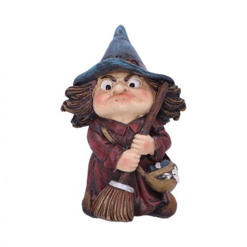 Funny Gnome Statues Resin Garden Dwarf Figurine Halloween Witch Sculpture  Christmas