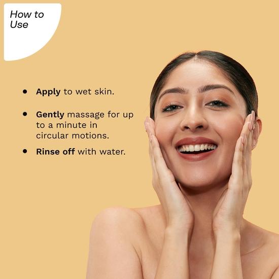 Pilgrim 24k Gold Gel Facewash с корейским белым лотосом и молочной кислотой 80 мл | Очищающее средство для лица для сияющей кожи | Устраняет тусклость | Для всех типов кожи