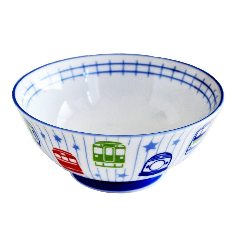 Tableware East Детская миска для рамена 16 см Я люблю поезда Для мальчиков
