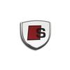1/2Pc Metal Car Shield Logo Side Body Tail Trunk Sticker For qaz22 A1 A3 A4 A5 A6 B5 B6 B7 B8 C5 C6 C7 A7 A8 Q3 Q5 Q7 TT 8V Decal