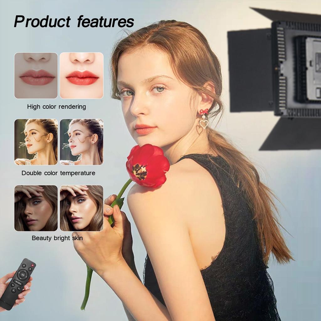 Светодиодный свет для фотостудии для Youbute Game Live Video Lighting для камеры, портативная панель для записи видео 50 Вт