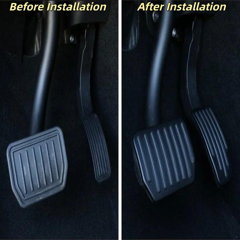 For Tesla Model Y Juniper 2025 Upgrade Foot Pedal Pads Non-slip Accelerator Brake Rest Performance Aluminum Mats Accessories