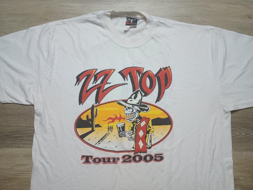 ZZ Top vtg T Shirt 2005 Concert Tour Classic Rock band tee mescalero Skeleton L Unisex T-Shirt