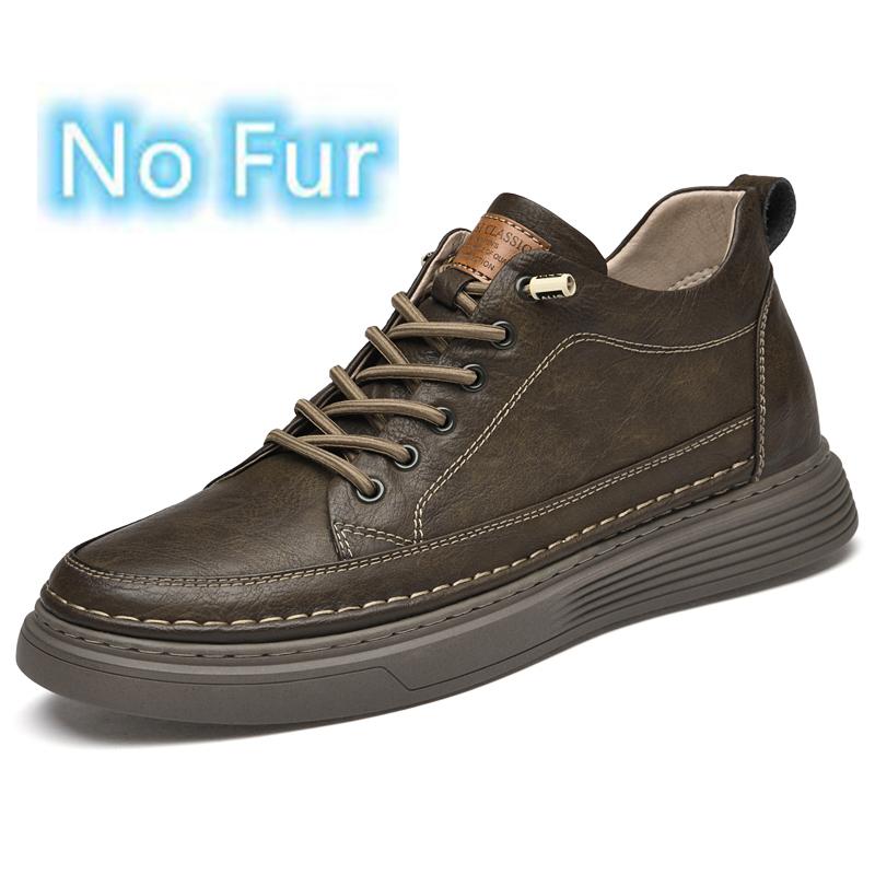 Мода 2024 года, новые теплые зимние туфли на плоской подошве из натуральной кожи, вулканизированные кроссовки, мужская трендовая повседневная кожаная обувь, кроссовки для тенниса, мужская обувь для активного отдыха