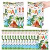 Cartoon Dinosaur Portable Favor Bags 10/30/60Pcs Plastic Treat Bags for Kids Baby Shower Party Supplies