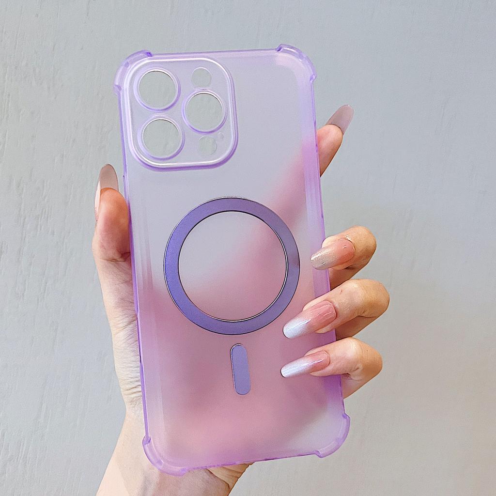 Shockproof Magnetic Wireless Charge Phone Case For iPhone 16E 16 15 14 Plus 13 Mini 12 11 Max Magsafe Protection Cover Bumper