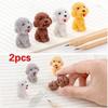 2 шт. в упаковке Kawaii Cute Puppy Cartoon Eraser Pencil Rubber Nova Kids School Student Office Canvas Supplies Lasties for kids