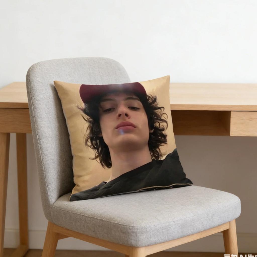 Finn Wolfhard Double Sided Pillow Cover Mike Wheeler Print Cushion Case Soft Polyester Decorative Pillowcase For Sofa Bed Fans