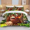 Cartoon Monkey 2/3 Piecebedroom setChildren'sGift Teenagers Adulte Microfibre Double Bed Single Bed Duvet Cover with Zip