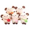 Lamb Mini Sheep Plush Keychain Cartoon Soft Lamb Doll Ornament Sheep Plush Pendant  Kids Gift