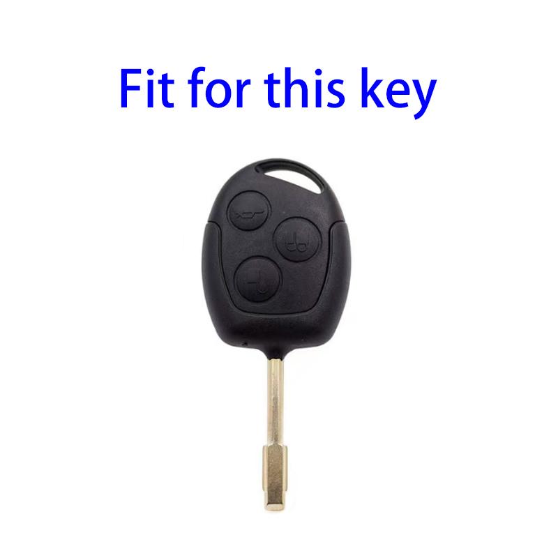 Чехол для дистанционного ключа с 3 кнопками, чехол-держатель для брелока, протектор для Ford Focus Mondeo Festiva Fusion Suit Fiesta KA