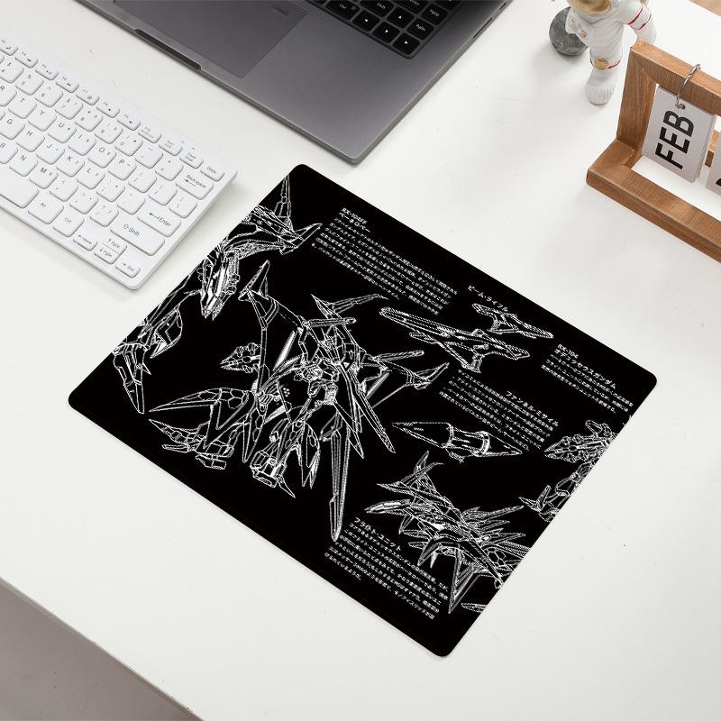 Gundam Anime Mouse Pad: Small Desk Mat with Precision-Locked Edges