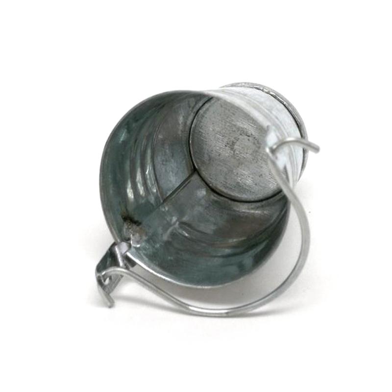 2 шт./компл. 1:12 Миниатюрная металлическая модель удочки для кукольного домика + ведро для воды