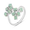 Серебряное кольцо с натуральным изумрудом 1.456ct (2111528) 3.65 гр. 925 пробы