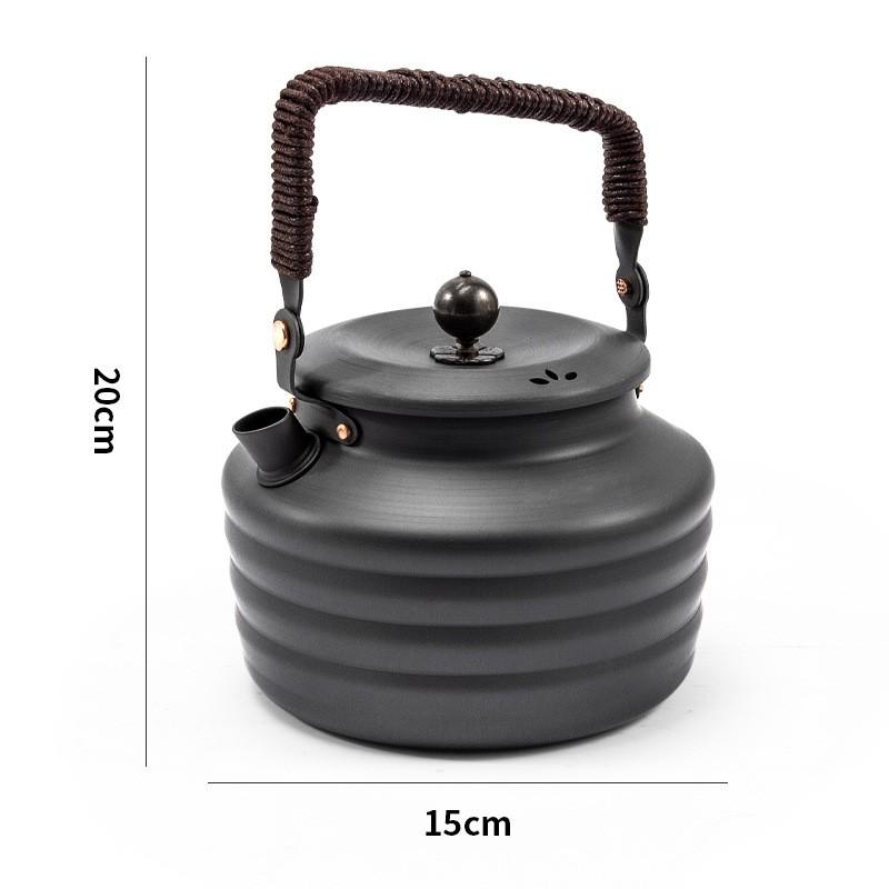 Портативный уличный чайник большой емкости для кемпинга из алюминиевого сплава, кофейник, дорожный чайник