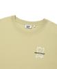 WACKY WILLY Kiki Line Typography Short Sleeve T-Shirt Yellow