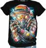 4D Rock Chang Original Neon Graffiti Skull Free Glow In The Dark Unisex T-Shirt