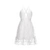Fashion Sexy Backless V-neck Summer Beach Boho Dress Sleeveless Short Mini Sundress Lace Club Party Evening Dress