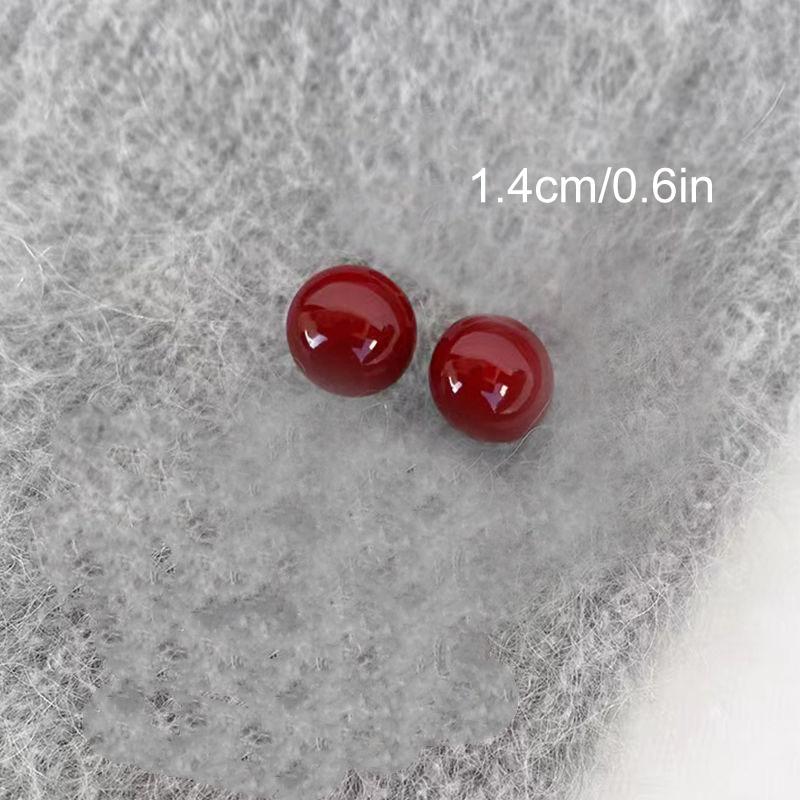 1 пара аксессуаров для ушей Элегантные женские серьги-пусеты из искусственного жемчуга Модные плоские серьги-пусеты для девочек