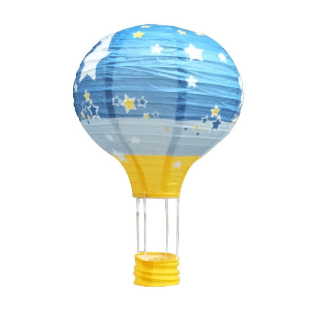 Handmade Paper Lantern DIY Festival Lantern Folding Paper Lantern Air Balloon Lantern  for Party