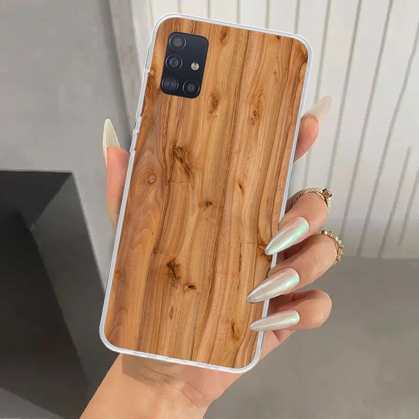 Деревянный узор Чехол для телефона для Samsung Galaxy A52 A32 A22 A12 A02S A50S A30S A10S Note 20 Ultra 10 Plus S10 A31 A20 A71 A72
