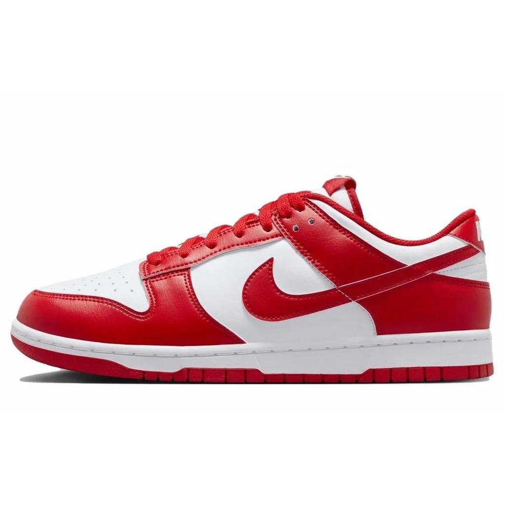 Nike Dunk Low top Skateboard Shoes Unisex Red Black HF5441-104(team990-)