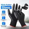Non-slip Work Gloves Nylon Safety Coated Mittens New Nitrile Gloves