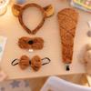 Gnawing Animal Costume Kit with Headband and Tail Soft Cozy Material