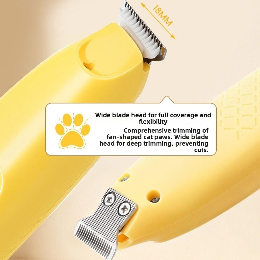 Safe Dog Hair Clippers Low Noise Cats Foot Shaver Convenient Pet Paw Trimmer Cat Grooming