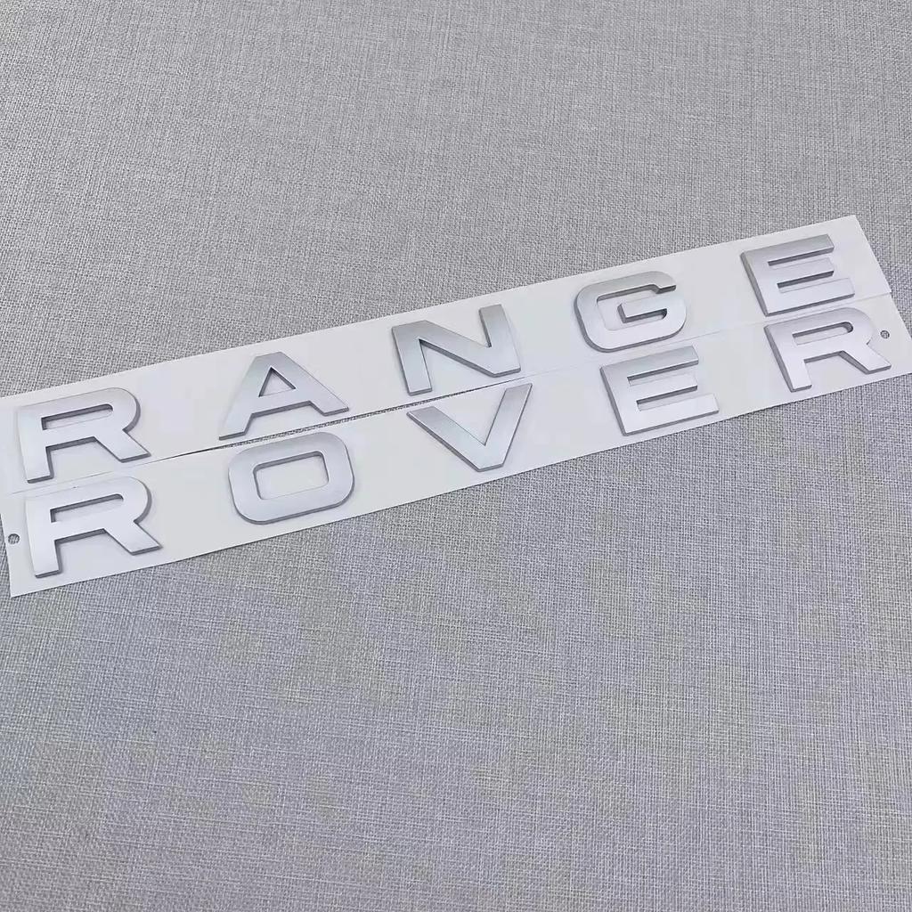 For Land Rover Discovery 2 3 4 Range Rover Freelander SVR 3D ABS Logo Range Rover Emblem Letters Car Hood Badge Bonnet Sticker E5
