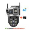LS VISION 6K 12MP Wireless WIFI/4G IP Camera Three Lens 10X Optical Zoom CCTV Waterproof PTZ Auto Tracking Security Outdoors Webcam
