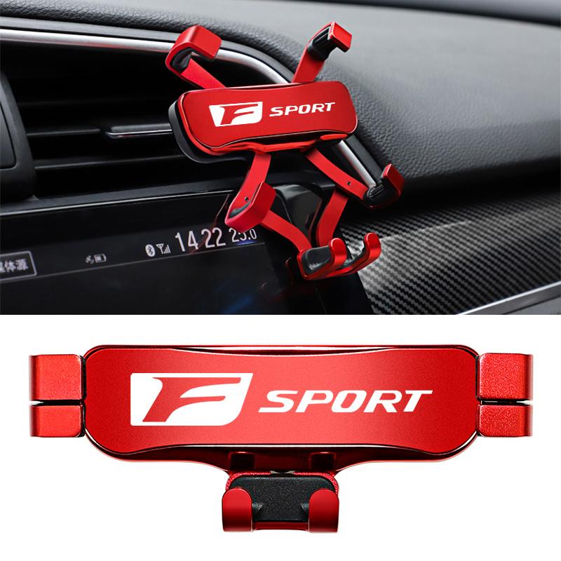 Zinc Alloy Car Styling Phone Holder Air Vent Mount Clip For Lexus FSPORT LBX NX RX 350h 450h ES UX 300e GS GX IS LS LX CT LC RC