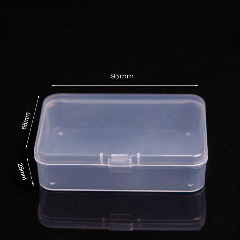 Plastic Box Organizer Storage Rectangular Box Mini Transparent Small Boxes Packing Box Storage Box Dustproof Jewelry Cas