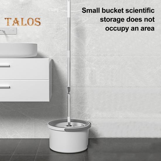 Швабра с выдвижной ручкой, вращающаяся на 360 градусов, для уборки полов из микрофибры, ведро для влажной и сухой уборки, набор для легкой уборки углов