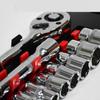 12Pcs/Set with Quick Release Handle Socket Wrench Set Sleeve Quick Wrench Spanner