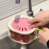 Fruit Strainer with Folding Handles Efficient Berry Rinsing Basket Draining Container for Washing Fruits And Vegetables