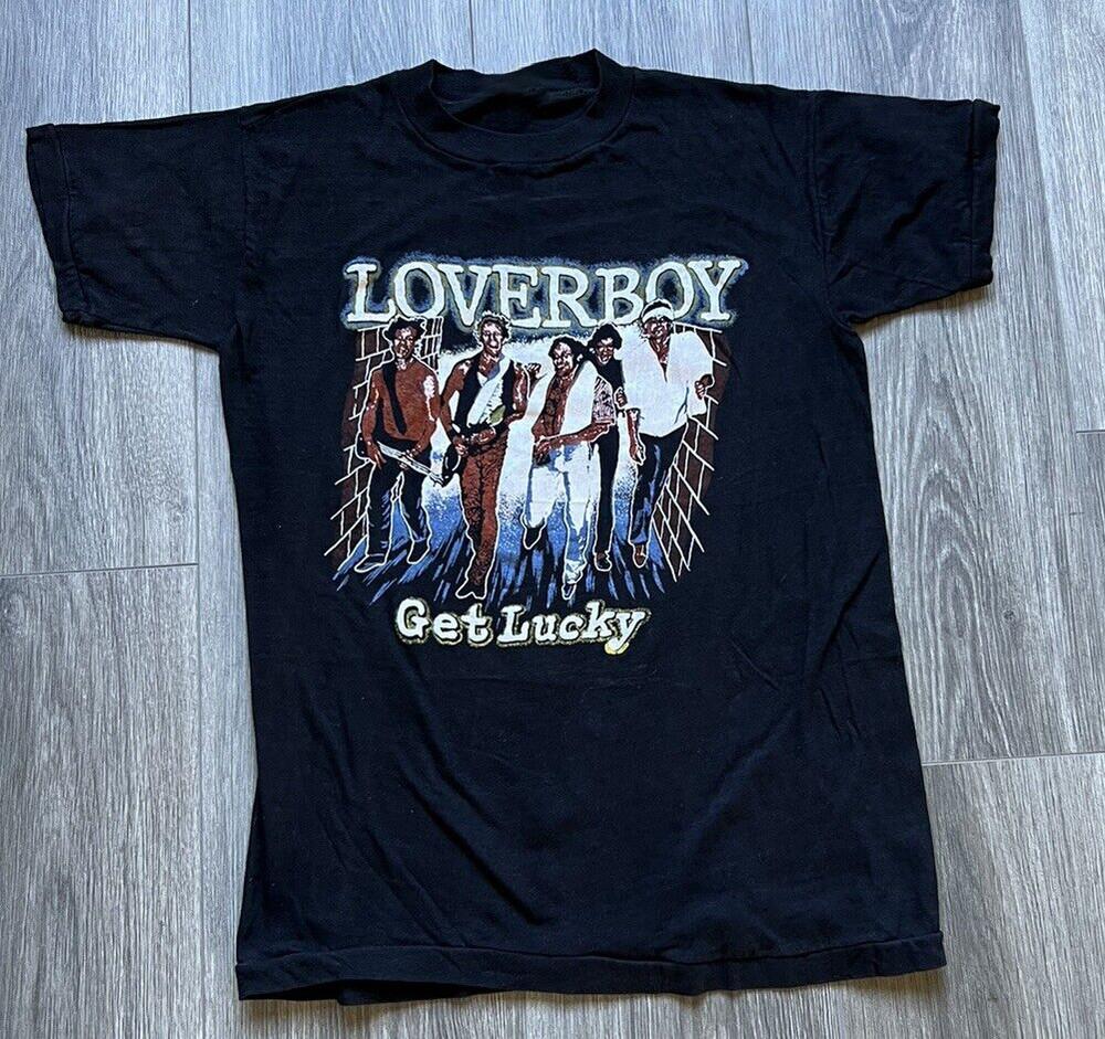 Loverboy Band Tour Album Unisex Heavy Cotton T-Shirt Full Size MC690 Unisex T-Shirt