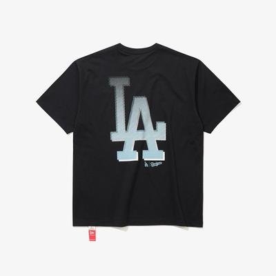 New Era МЛБ Лос-Анджелес Доджерс Футболка с полутонами Черный 15147539