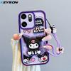 KEYSION Shockproof Case for OPPO Reno14 F 5G with Lanyard Soft Silicone Cute 3D Cartoon Doll Phone Cover for OPPO Reno 14F 5G