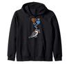 Cute Kookaburra With Hearts Hearts Cute Kookaburra Zip Hoodie -