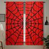 Черные шторы с паутиной, красные шторы 2 шт., шторы с кулиской для спальни, гостиной, домашнего декора, Хэллоуин, готический стиль