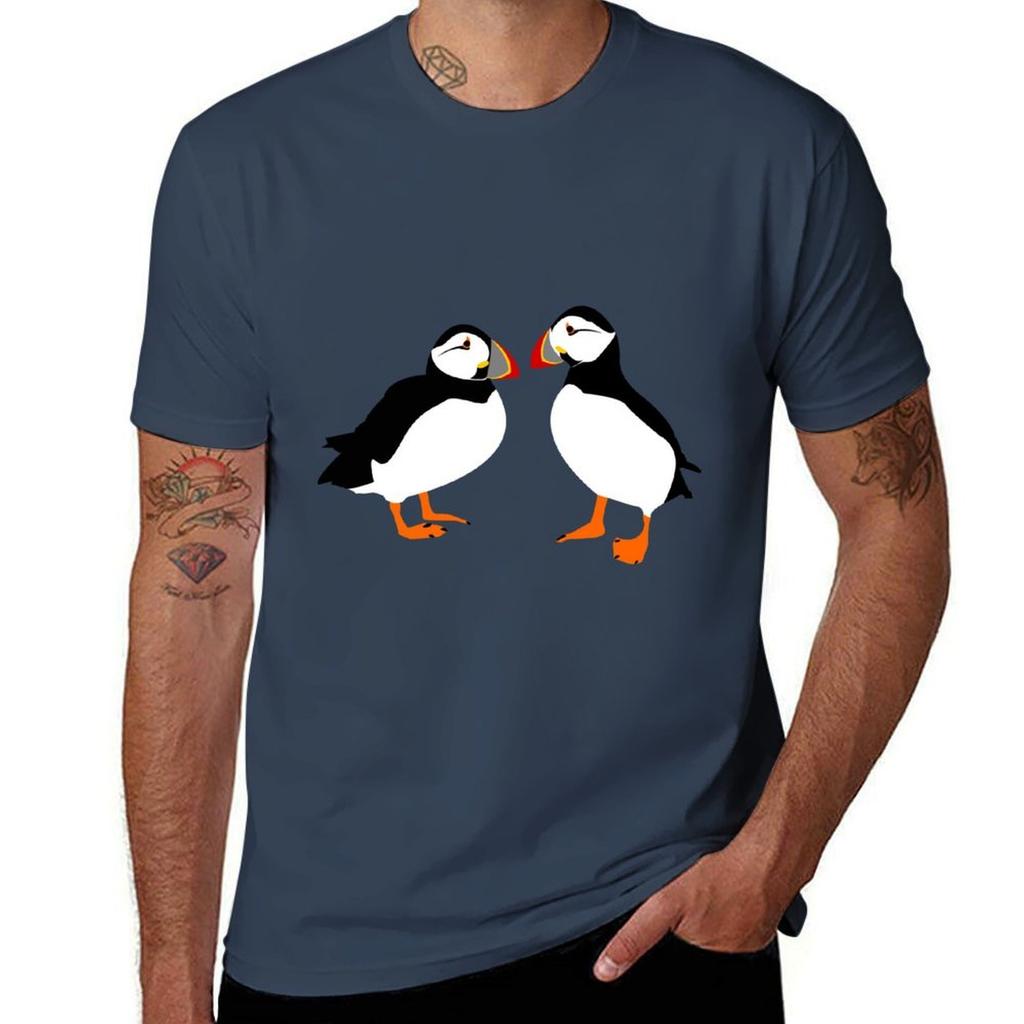 Farne Island Puffins Tshirt Work Outdoor Tshirt For Unisex