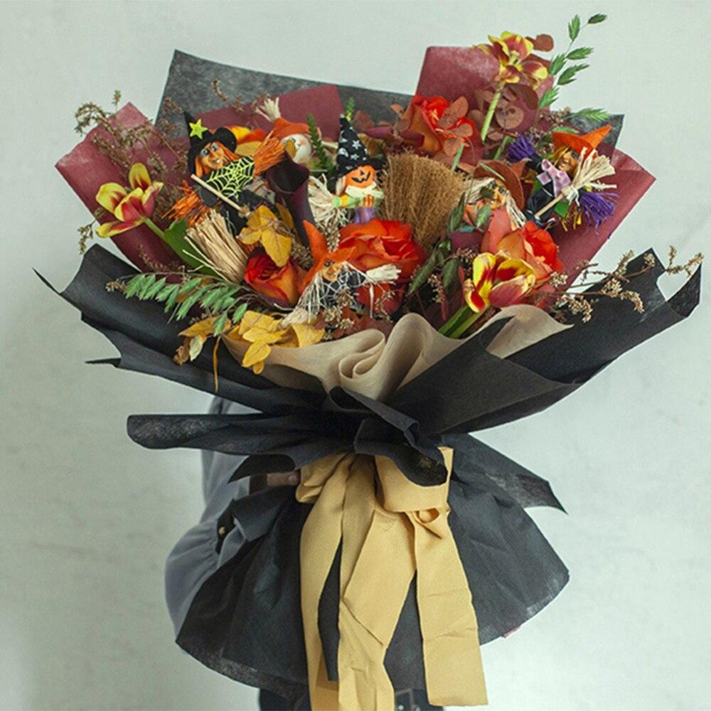 Осеннее Урожайное Пугало, милое осеннее садовое пугало, кукла, украшение для Дня благодарения, Хэллоуина, вечерние украшения