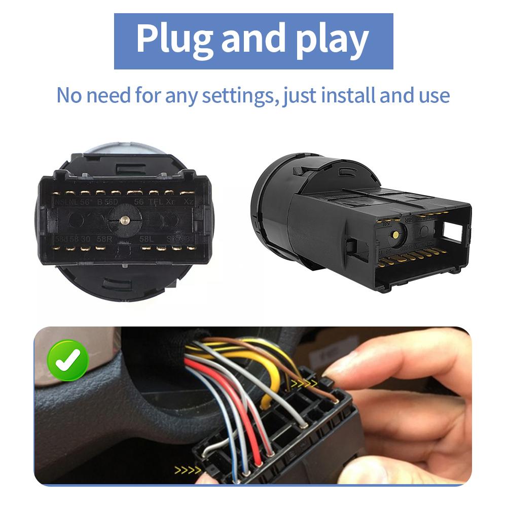Car Headlight Switch Fog Light Control Auto Accessories For VW Passat B5 Golf Jetta MK4 Polo 9N 9N3 New Beetle Transpoter